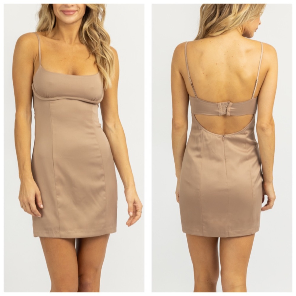 NWT Emory Park Mocha Bodycon Slip Dress